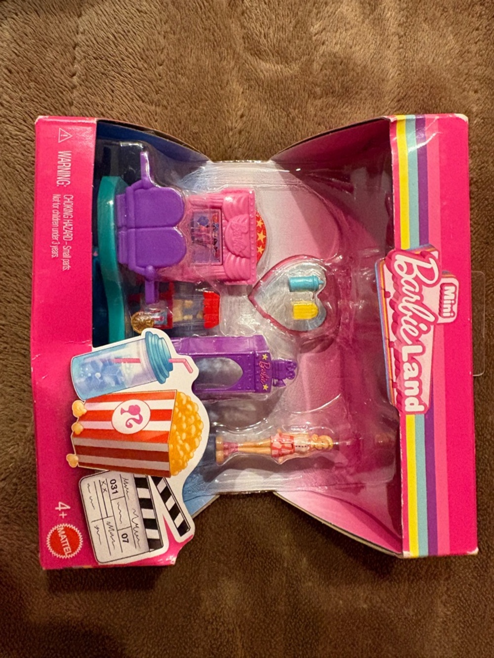 Barbie Mini Playset - Pink, Purple, Teal and Yellow Accessories